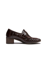 Mocassins Penny en Cuir Véritable pour Femme, Motif Anguille Gaufré, Logo Embossé, Chaussures Habillées Décontractées pour Bureau et Affaires, Prise en Charge OEM/ODM