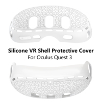 Coque de protection en silicone pour casque VR Meta Quest 3, protection anti-rayures pour la face avant, étui pour console de jeu