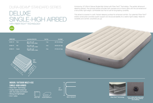 Matelas pneumatique Intex 64102 en PVC floqué avec pompe intégrée, taille double, construction robuste à structure en I, utilisation intérieure/extérieure - Product Image 4