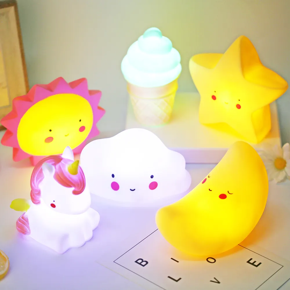 Cute Soft Led Night Light Baby Bedroom Decoration Children's Toy Gift High-Quality Mini Night Light