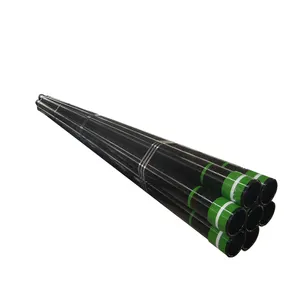 High Quality Seamless Tube Oil And Casing Pipe Petroleum Carbon Steel Pipe With Black Painting For Water Pipeline Construction