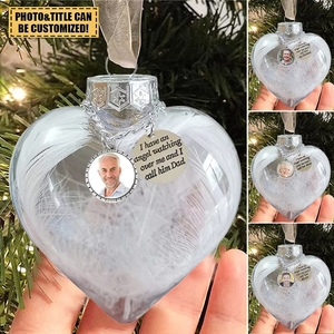 RubySub corazón moderno bola conmemorativa adorno <span class=keywords><strong>de</strong></span> <span class=keywords><strong>Navidad</strong></span> colgante <span class=keywords><strong>de</strong></span> plumas transparentes para decoraciones fábrica al por mayor - Product Image 4
