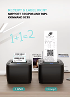 Printer Stiker Thermal Nirkabel NchInkless MASUNG MS-P310 untuk Pengiriman & Struk