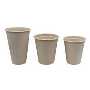 Customized Biodegradable Disposable Dessert Cups Sugarcane Bagasse Ice Cream Cup For Restaurant