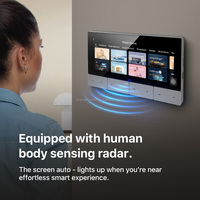 Panneau de commande central intelligent Smart Life, lecteur de musique d'ambiance Android 11, détecteur de radar, veilleuse, contrôleur d'automatisation domestique