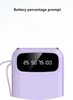 Mini Power Bank Couleur 10000 mAh Étanche Charge Rapide Livré avec 4 Câbles, Cordon et Lampe Torche – Chargeur de Voyage Portable