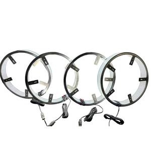 4PC 17in 20 hàng trắng bánh xe chiếu sáng <span class=keywords><strong>kit</strong></span> 10 hàng LED vòng ánh sáng <span class=keywords><strong>12V</strong></span> bánh xe đèn 20 hàng cho xe tải xe mới - Product Image 2