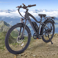 Vélo électrique tout-terrain (E-MTB) pour adultes, pneus larges 26 pouces, 48V, rapide, hors route, pour hommes, en stock aux États-Unis et en Europe