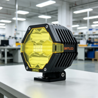 Barra de Luz LED de 70w, Doble Color, 6000k, Luz de Trabajo, Estroboscópica, para Auto, Luz Antiniebla, Todoterreno