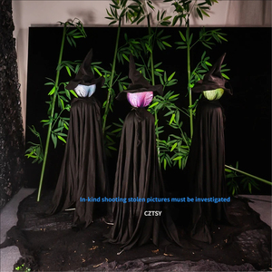 Set Completo di Tre <span class=keywords><strong>Streghe</strong></span> Luminose Colorate che si Tengono per Mano, Decorazione per un'Atmosfera Spettrale di Halloween, Bestseller Transfrontaliero - Product Image 6