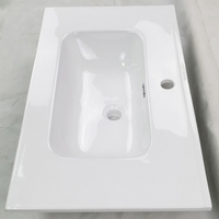 Wastafel dan Meja Wastafel Kamar Mandi Pabrik Modern, Kabinet Keramik untuk Wastafel
