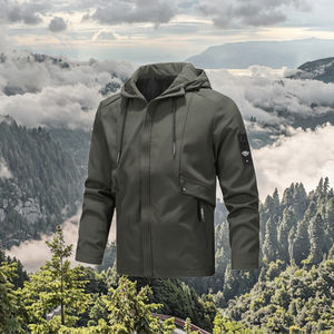 Giacca a vento giacca da uomo stile OEM giacca a vento con cappuccio, giacca a vento personalizzata da uomo <span class=keywords><strong>sport</strong></span> allenatori traspiranti - Product Image 4