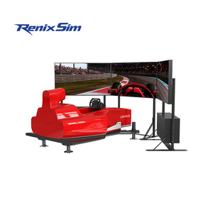 Cockpit de simulation de course RenixSim F1 MAX avec écran de 55 pouces, système de mouvement dynamique 4 DOF, expérience de course professionnelle de divertissement - Product Image 2