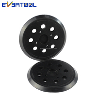 Accessoires pour outils électriques EVERTOOL, plaque de support à double action, plaque de ponçage à 8 trous, plaque de ponçage à crochet et boucle pour ponceuse DA