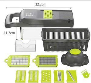 Hot Sale 12-in-1 <b>Vegetable</b> Slicer Food Processor Meat <b>Vegetable</b> <b>Chopper</b> Grinder PP Eco-Friendly Full Star <b>Vegetable</b> <b>Chopper</b> - Product Image 3
