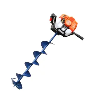 Ice Khoan JK5200 52CC Xăng Ice Khoan Với 200Mm Đường Kính Khoan Bit