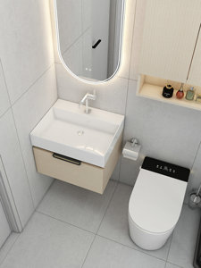 Mueble de Baño con Lavabo de Cerámica, Espejo y Gabinete, a Precio Competitivo - Product Image 2