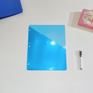 Nhiều màu rõ ràng tập tin rời lá Máy tính xách tay chèn nhựa giấy bảo vệ chất kết dính 3 vòng ngăn với 2 túi - Product Image 5