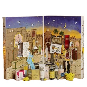 Factory Printing Custom Cardboard Cosmetic Cookie Chocolate Packaging Muslim Ramadan Advent Calendar Box