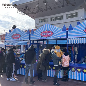 Tolefun, juego comercial de carnaval, pesca de plátano de madera para interiores/exteriores para Parque de aventuras con payaso y accesorios de juguete - Product Image 4