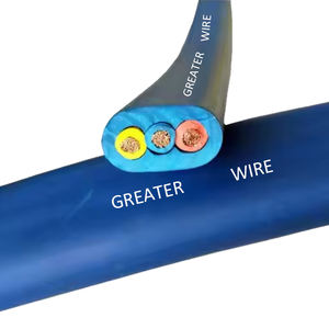 Personnalisable 14awg 12awg 10awg 8awg 6awg câble de pompe soumis plat étanche à l'eau Application industrielle chauffage caoutchouc toronné - Product Image 4