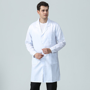 Blouse de laboratoire uniforme plus mince en coton polyester blanc pour <span class=keywords><strong>médecin</strong></span>, uniforme médical d'infirmière d'hôpital - Product Image 2