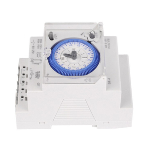 Minuteur mécanique analogique 24 heures SUL181d 220V AC, interrupteur à <span class=keywords><strong>minuterie</strong></span> avec intervalle de <span class=keywords><strong>15</strong></span> <span class=keywords><strong>minutes</strong></span>, contrôleur de temps à quartz, minuteries sur rail DIN SUL181d 16A230V - Product Image 4