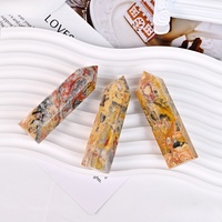Hot Selling Heils tein Hochwertiger hand polierter Sechseck Crazy Achat Natural Crystal Tower Point für Energie