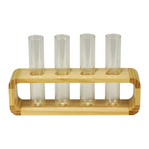 Premium Quality <span class=keywords><strong>Wood</strong></span> Factory Custom ized hand gefertigte polierte Massiv kiefernholz Labs Reagenzglas Rack Stand halter - Product Image 2