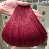 Extensions de cheveux Genius Weft et extensions Genius Weft lisses pour femmes, extensions de cheveux humains ultra-fines invisibles, produits capillaires