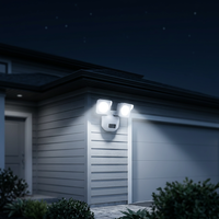 Lámpara de Seguridad LED para Jardín PW1803 con Sensor de Movimiento, Resistente al Agua, de Alta Luminosidad (30W), con Certificación ROHS y 3 Años de Garantía