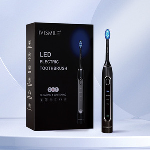 <span class=keywords><strong>IVISMILE</strong></span> IPX7 Adulte Minuterie Brosse À Dents Doux Poils Sonic Électrique avec Blanchiment Oral Nettoyage ABS Matériel - Product Image 1