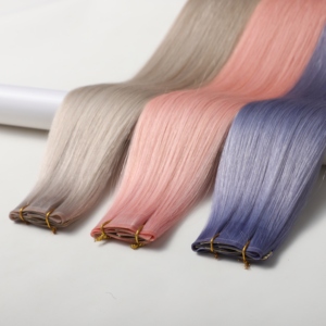 Extensiones de Cabello Humano Natural 100% Sin Procesar, Invisibles, de Doble Trama, Entrega Rápida, Calidad para el Mercado Americano y Europeo, con Clip - Product Image 1