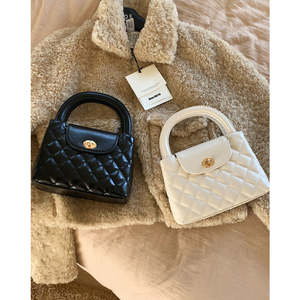 Nuevo bolso de mano para mujer, con diseño de rombos, versátil, bandolera, bordado, ligero y moderno. - Product Image 6