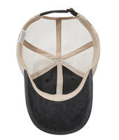 Gorras Trucker de 6 Paneles con Cola de Caballo Bordadas Personalizadas de Alta Calidad; Gorras de Béisbol con Relieve al por Mayor