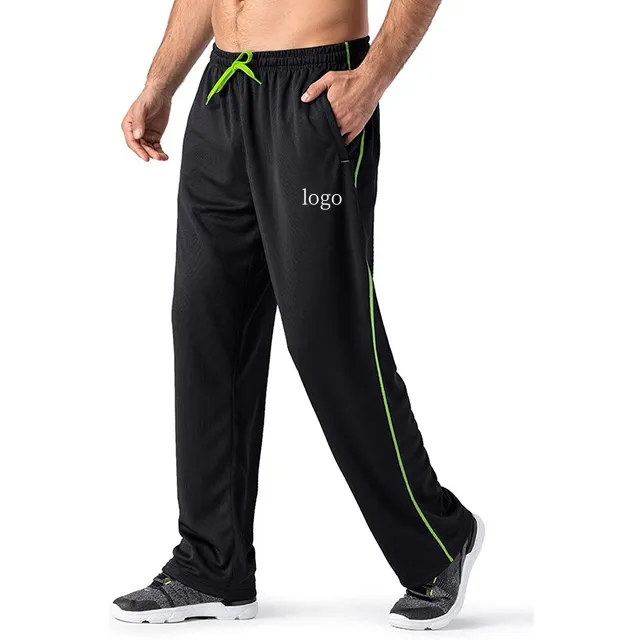 Disponibile in Stock pantaloni sportivi in Mesh traspirante pantaloni da uomo elasticizzati in vita da corsa pantaloni da uomo da trekking montagna