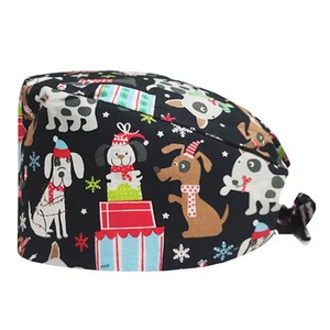 Cuffia Chirurgica Natalizia con Fascia Assorbisudore Regolabile, Cappello Medico Stampato <span class=keywords><strong>per</strong></span> Dottori, Infermieri, Dentisti, Copricapo in Tessuto Morbido - Product Image 6