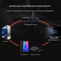 Volante para Juegos con Vibración, Conexión USB 4 en 1 para PC/Android/iOS P4