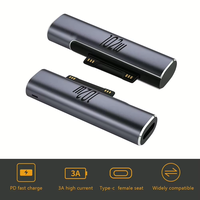Adaptateur de charge rapide pour ordinateur portable Microsoft Surface Pro X 8 7 6 5 4 Go Book Type C DC PD avec chargeur magnétique en alliage d'aluminium