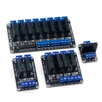 Module de relais statique AC à déclenchement bas niveau 1/2/4/8 canaux 5V 12V 24V avec fusible AC 240V 2A