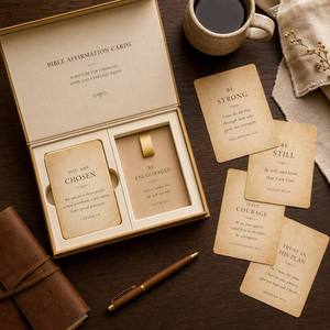 Tarjetas <span class=keywords><strong>de</strong></span> Afirmación Bíblicas OEM, Impresión Personalizada, Juego <span class=keywords><strong>de</strong></span> Cartas <span class=keywords><strong>con</strong></span> la Palabra <span class=keywords><strong>de</strong></span> <span class=keywords><strong>Dios</strong></span>, Afirmaciones Diarias <span class=keywords><strong>de</strong></span> las Escrituras, <span class=keywords><strong>con</strong></span> Caja Personalizada - Product Image 3
