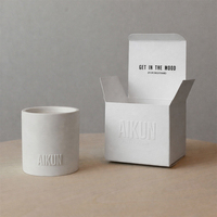 Bougie parfumée AIKUN pour chambre, spa, yoga, méditation, cire de soja, mèche en bois, parfum apaisant, logo personnalisé, usine ODM