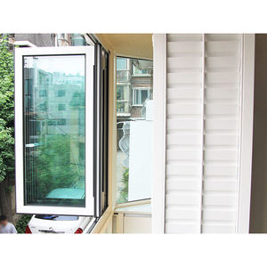 <span class=keywords><strong>ระเบียง</strong></span>ซ้ายและขวาอลูมิเนียมพับหน้าจอหน้าต่างราคาโรงงานแบ่งเบาบรรเทาหน้าต่างกระจกสองพับ - Product Image 6