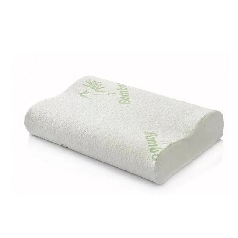 Travesseiro ergonômico para dormir, travesseiro de espuma de memória em fibra de bambu para colo, travesseiro de contorno personalizável padrão/queen/king size