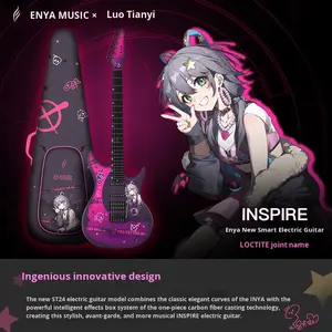 Guitarra Eléctrica Inteligente <span class=keywords><strong>Enya</strong></span> Inspire, Colaboración con Luo Tianyi, Fibra de Carbono, para Principiantes, 6 Cuerdas, Single Double Shake - Product Image 3