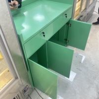 Vitrine Réfrigérée de Comptoir pour Gâteaux en Acier Inoxydable de Haute Qualité avec Éclairage LED et Verre Trempé Anti-Buée