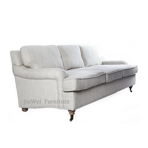 Mejor JW Classic Home Factory antiguo Vintage de madera maciza sala de estar sofá muebles de terciopelo - Product Image 5