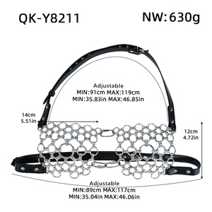 QKKQ BDSM Sujetador de malla metálica para pechos, accesorio erótico, corsé metálico, lencería para mujer, juguetes sexuales fetichistas - Product Image 2