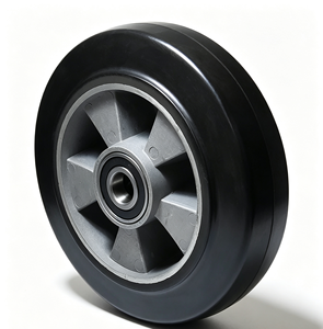 Roues pleines de 6 pouces, roues pivotantes anti-crevaison, noyau en aluminium, roue en polyuréthane pleine - Product Image 3