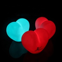 Petite lampe de Table LED rouge en forme de cœur pour la saint-valentin